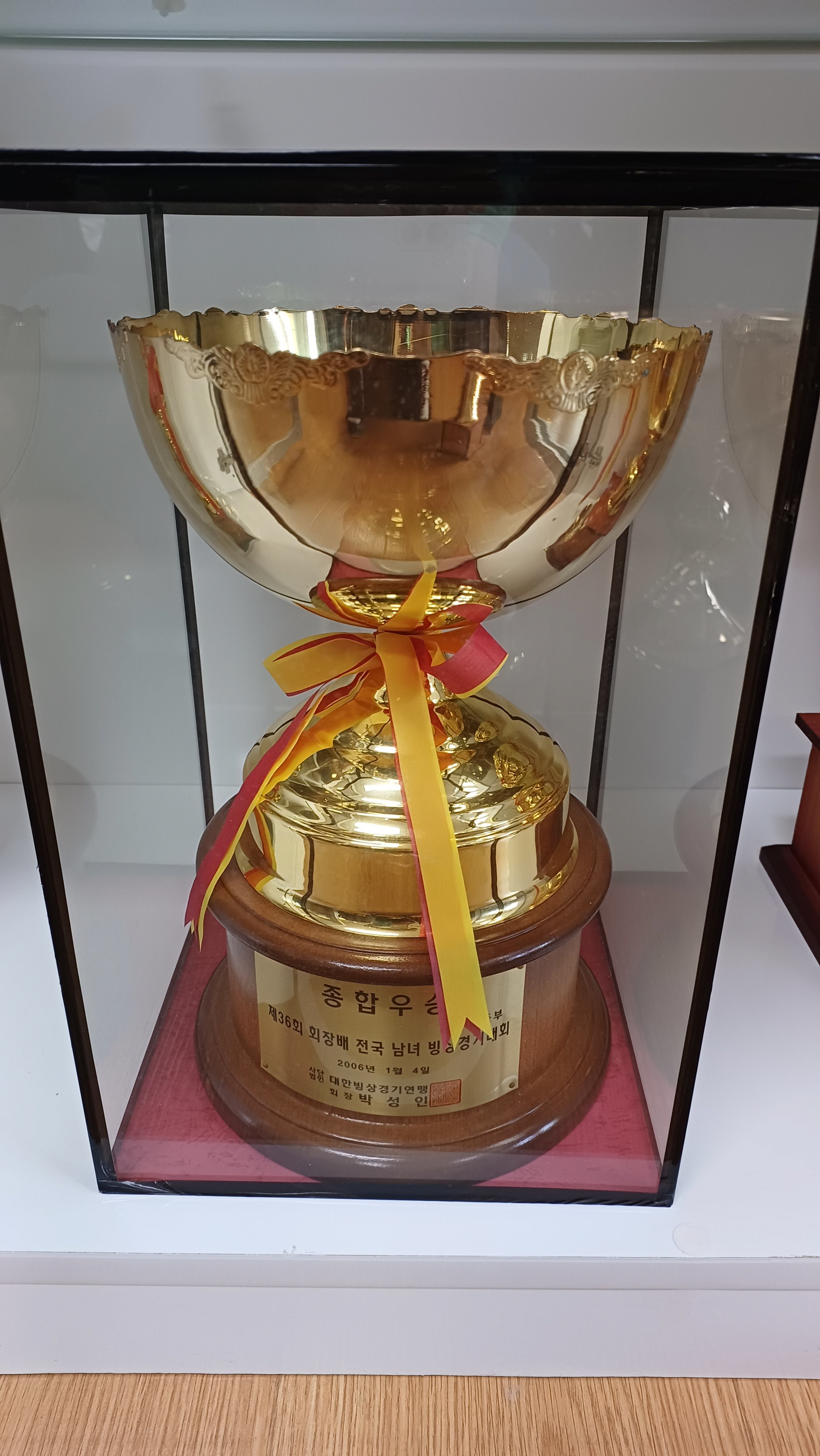 제36회 회장배 전국 남녀 빙상경기대회 남초 종합우승[사내초등학교 소장] 사진